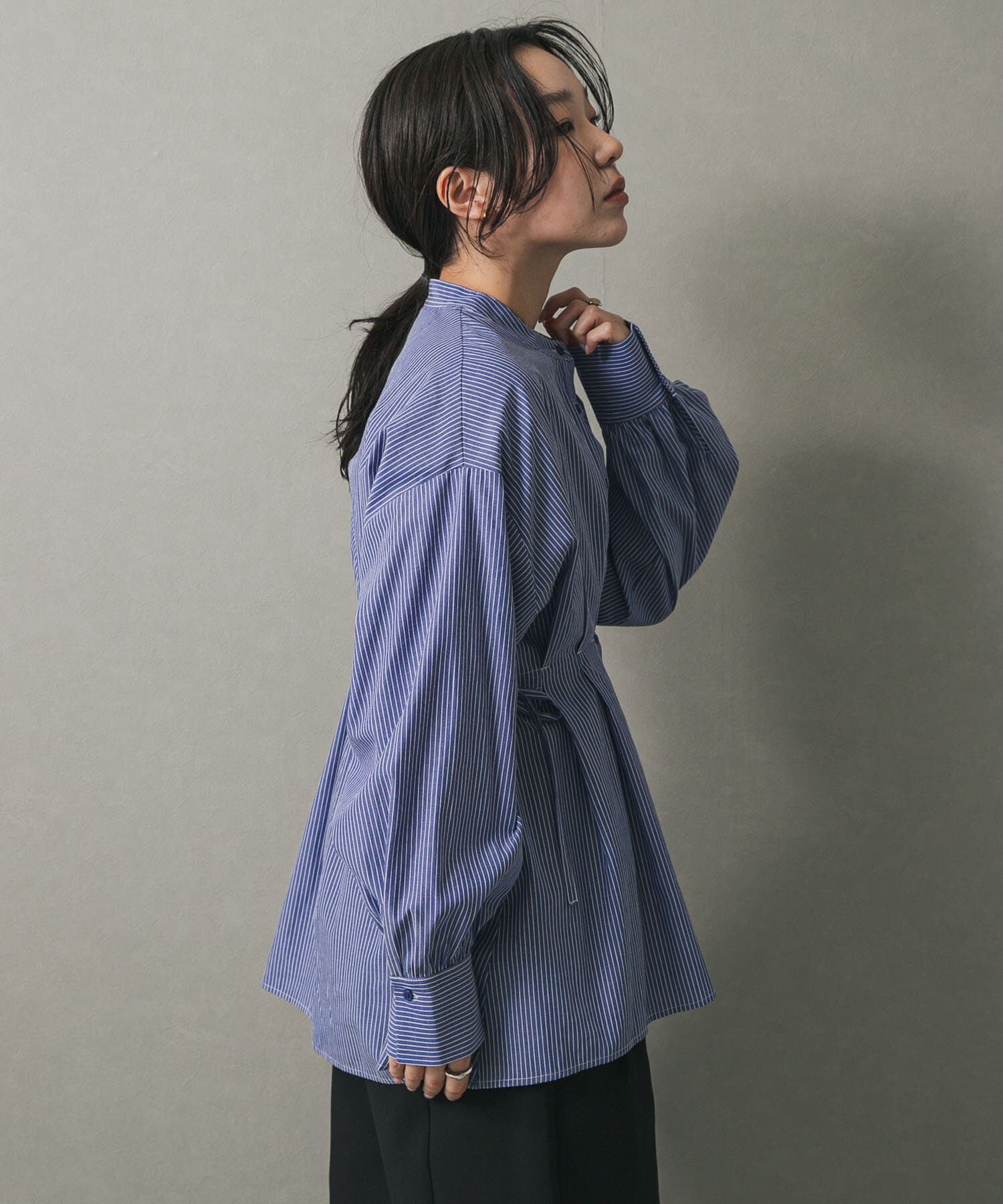 SENSE OF PLACE by URBAN RESEARCH「ウエストタックボリュームスリーブブラウス」|シャツ・ブラウス|