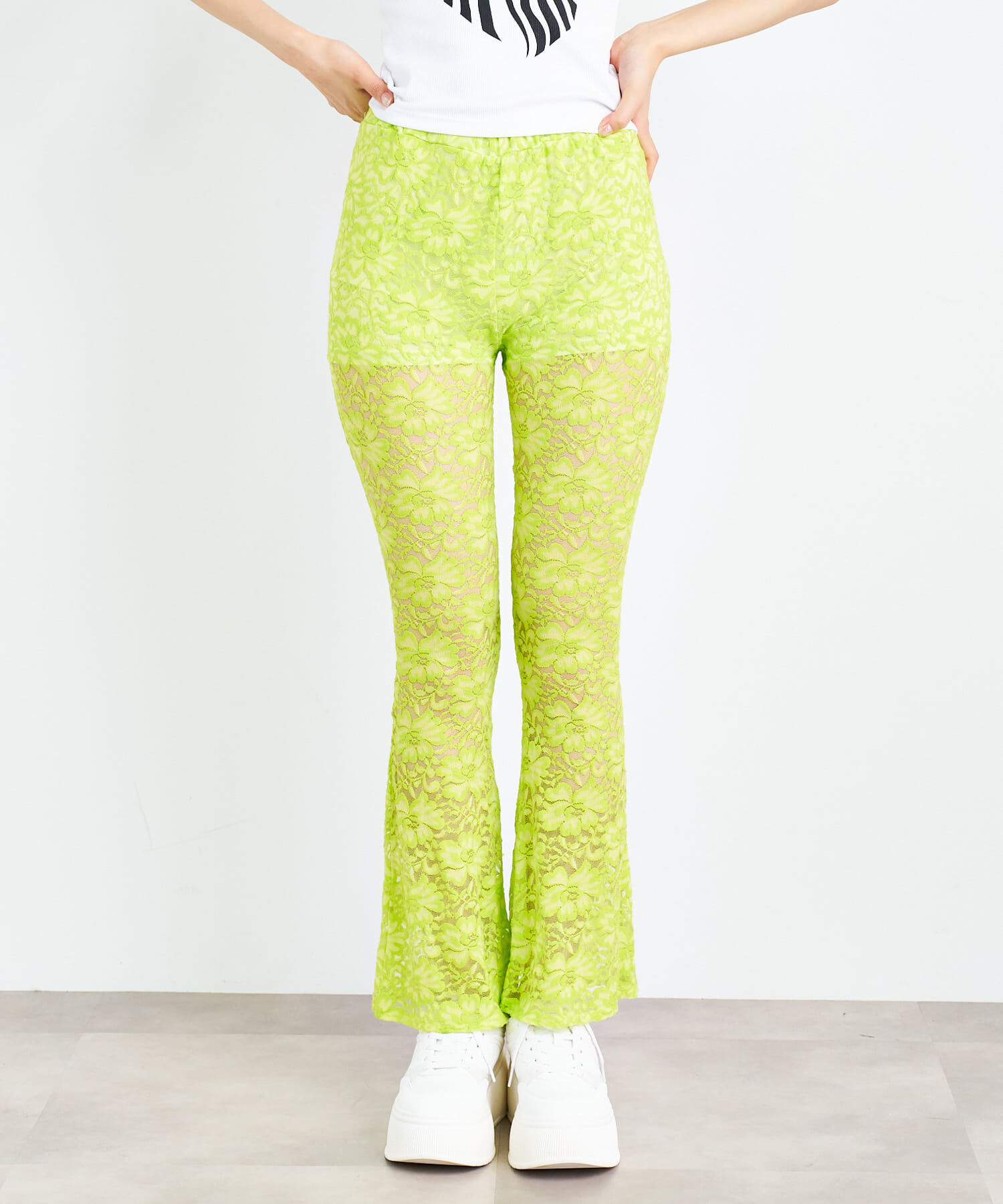 SENSE OF PLACE by URBAN RESEARCH「ANNA SUI NYC　フラワーレースストレッチパンツ」|その他|