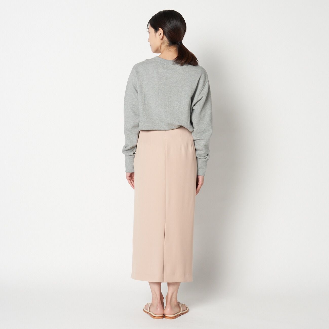 HELIOPOLE「HELIOPOLE SILKY DOUBLE TWILL LEAN SK」|スカート|