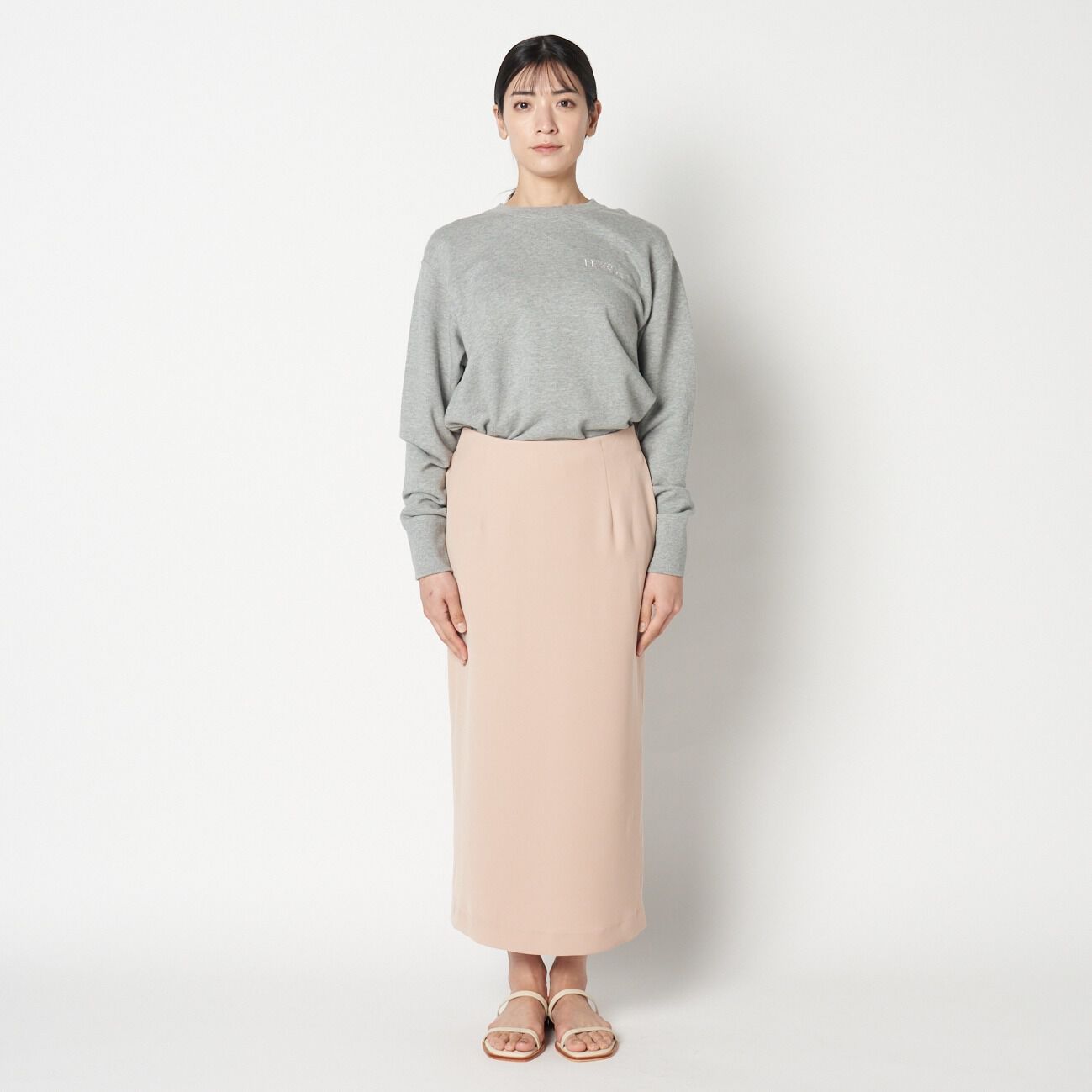 HELIOPOLE「HELIOPOLE SILKY DOUBLE TWILL LEAN SK」|スカート|