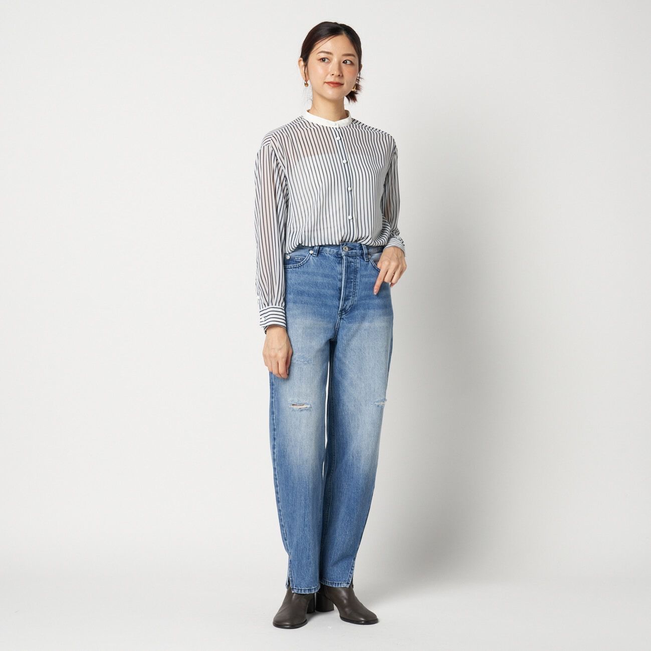 HELIOPOLE「HELIOPOLE the EDITOR SHIRT (CHIFFON)」|シャツ・ブラウス|