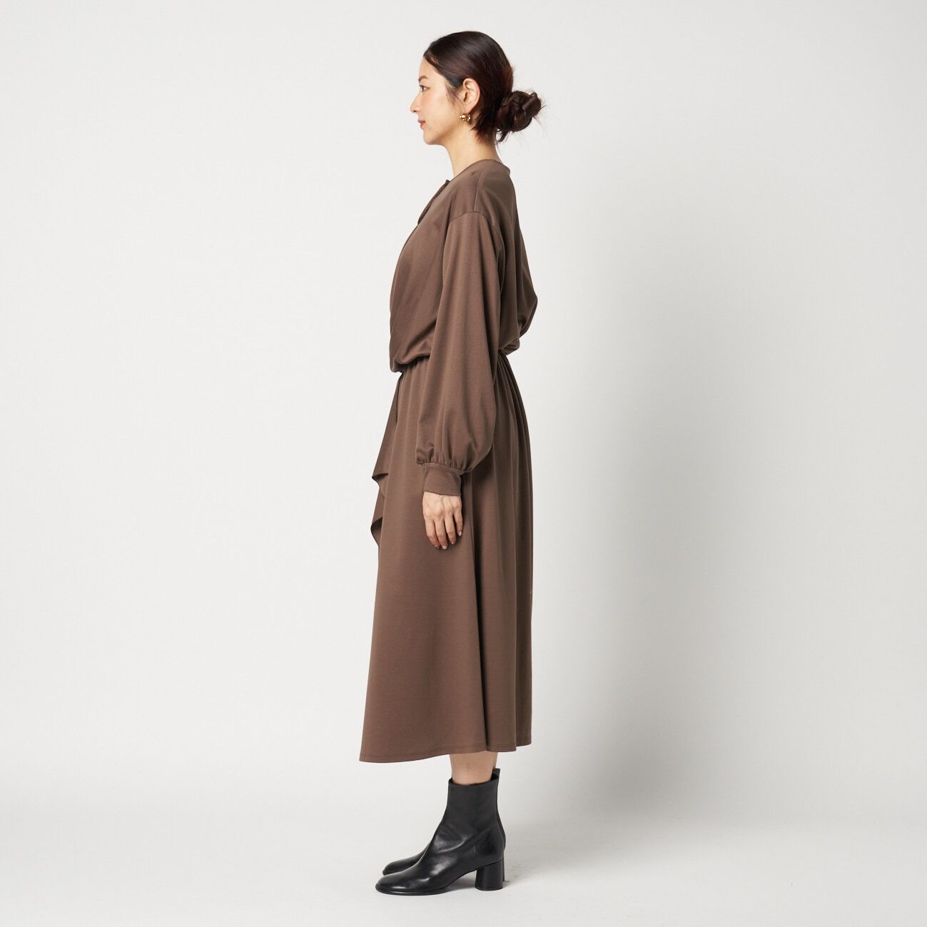 HELIOPOLE「HELIOPOLE DOUBLE JERSEY RUFFLE DRESS」|ワンピース|