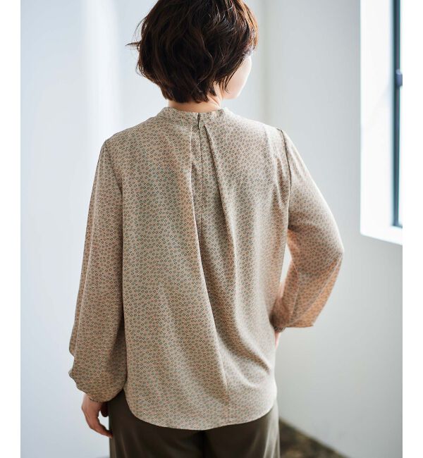 le.coeur blanc「幾何柄スカーフタイブラウス」|シャツ・ブラウス|