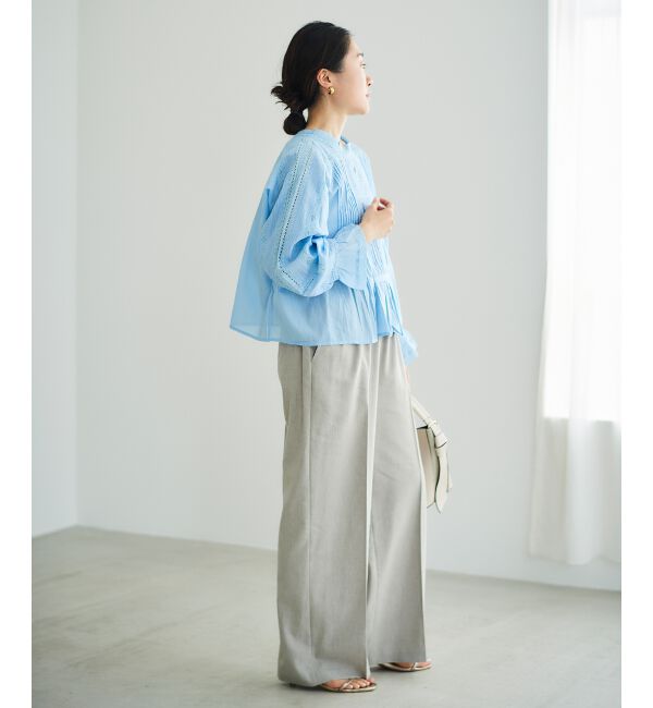  「《手洗い可能》Fanakaリバーレースブラウス」|シャツ・ブラウス|