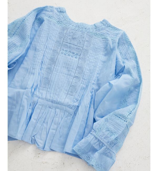  「《手洗い可能》Fanakaリバーレースブラウス」|シャツ・ブラウス|