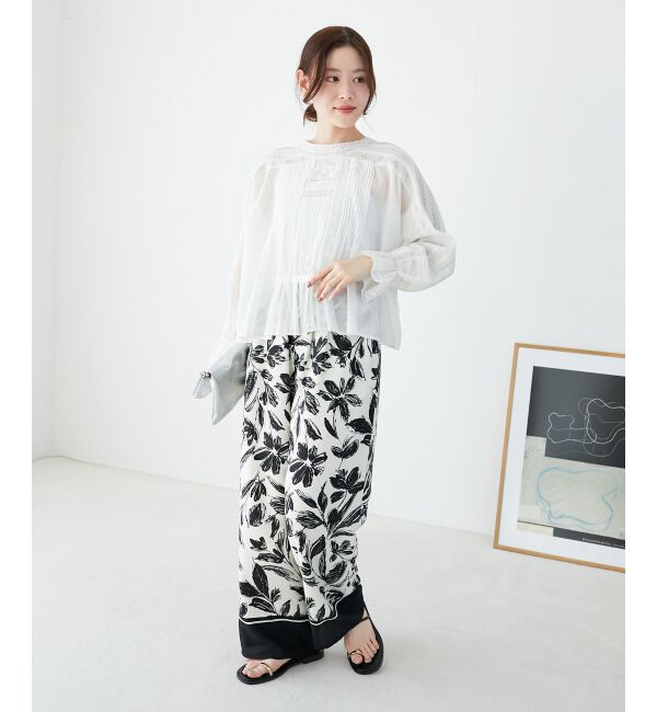  「《手洗い可能》Fanakaリバーレースブラウス」|シャツ・ブラウス|