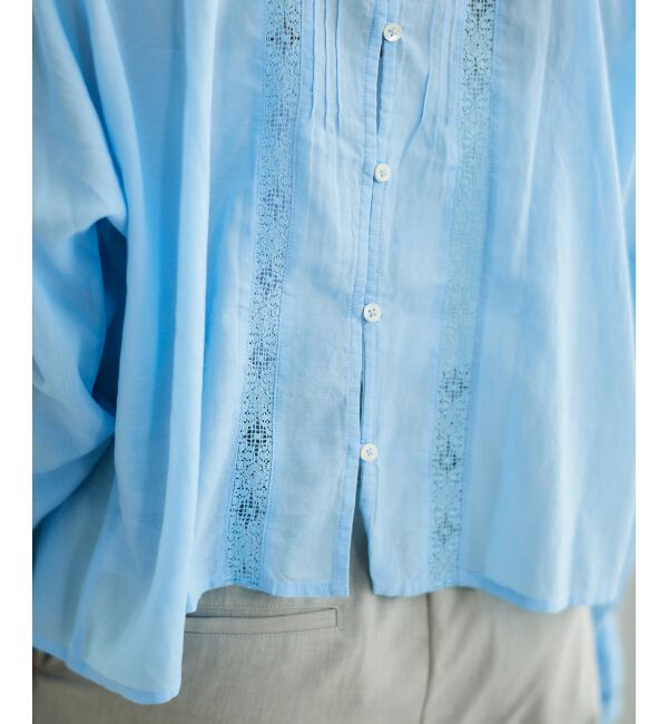  「《手洗い可能》Fanakaリバーレースブラウス」|シャツ・ブラウス|