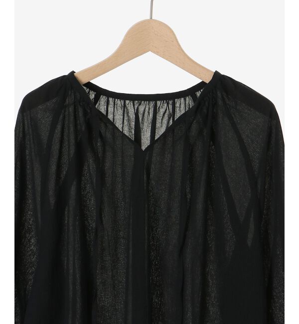  「レースヘムスキッパーブラウス」|シャツ・ブラウス|