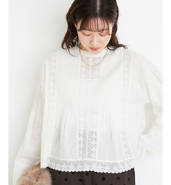  「《手洗い可能》Fanaka別注リバーレースブラウス」|シャツ・ブラウス|