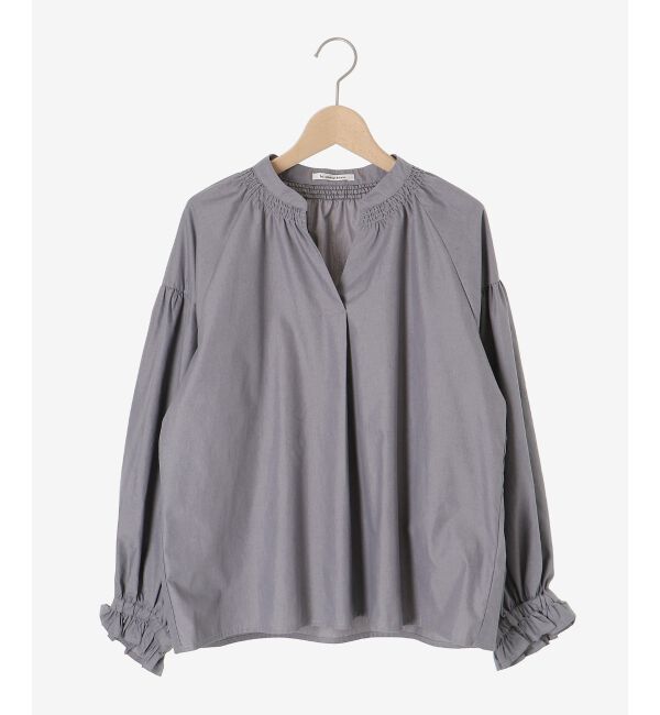  「シャーリングネックブラウス」|シャツ・ブラウス|