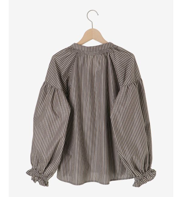  「シャーリングネックブラウス」|シャツ・ブラウス|