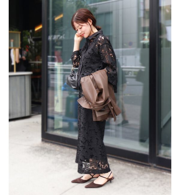  「モチーフレースシャツ」|シャツ・ブラウス|
