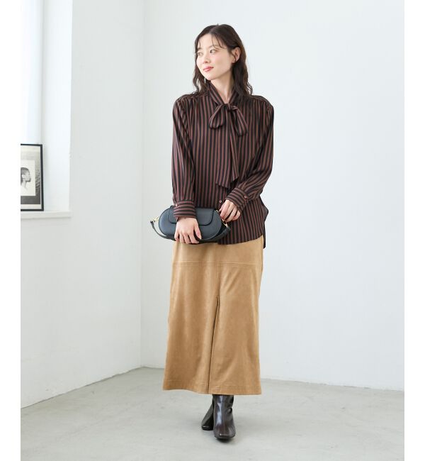  「ストライプボウタイブラウス」|シャツ・ブラウス|