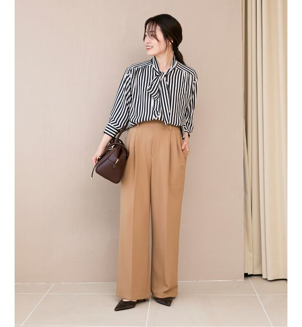  「ストライプボウタイブラウス」|シャツ・ブラウス|