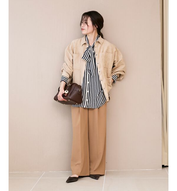  「ストライプボウタイブラウス」|シャツ・ブラウス|