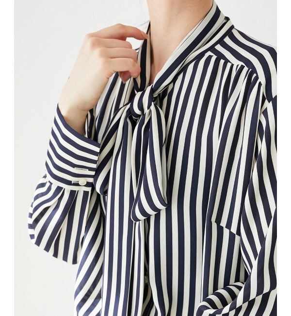  「ストライプボウタイブラウス」|シャツ・ブラウス|