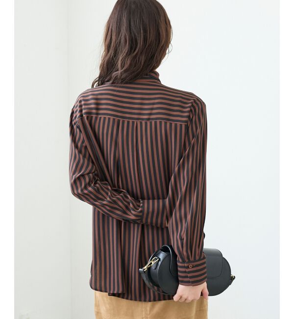  「ストライプボウタイブラウス」|シャツ・ブラウス|