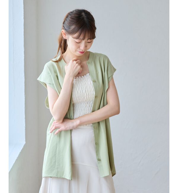 MAJESTICLEGON「2way肩あきレディシャツ」|シャツ・ブラウス|