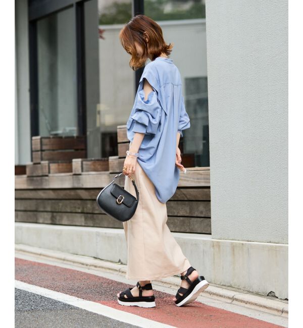 MAJESTICLEGON「2way肩あきレディシャツ」|シャツ・ブラウス|