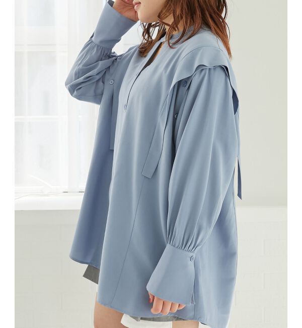 MAJESTICLEGON「2way肩あきレディシャツ」|シャツ・ブラウス|