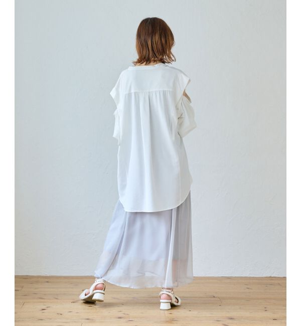 MAJESTICLEGON「2way肩あきレディシャツ」|シャツ・ブラウス|