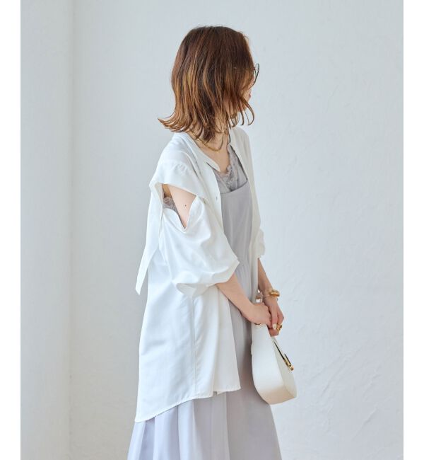 MAJESTICLEGON「2way肩あきレディシャツ」|シャツ・ブラウス|