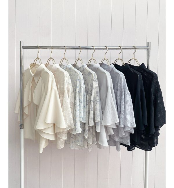  「シアーケープブラウス」|シャツ・ブラウス|