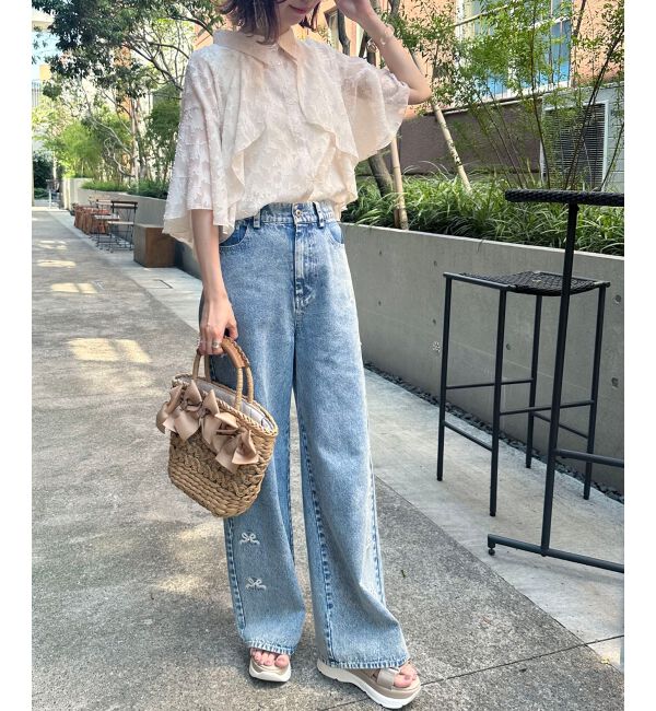  「シアーケープブラウス」|シャツ・ブラウス|