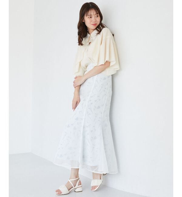  「シアーケープブラウス」|シャツ・ブラウス|