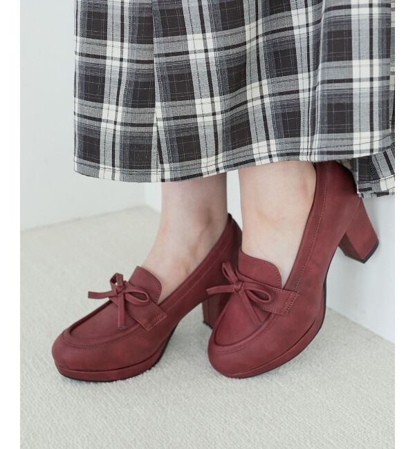  「リボンヒールローファー」|ローファー|