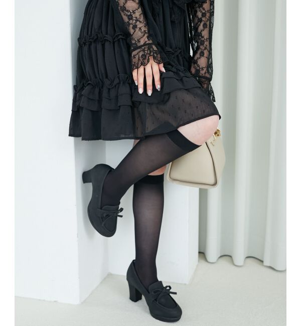  「リボンヒールローファー」|ローファー|