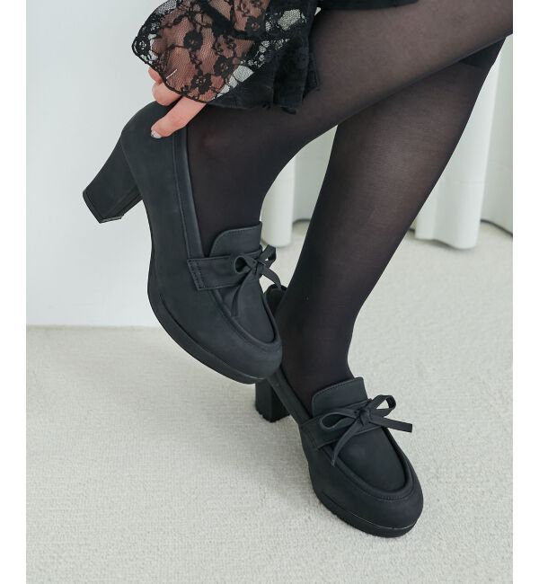  「リボンヒールローファー」|ローファー|