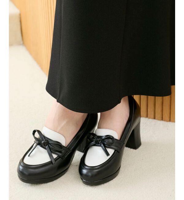  「リボンヒールローファー」|ローファー|