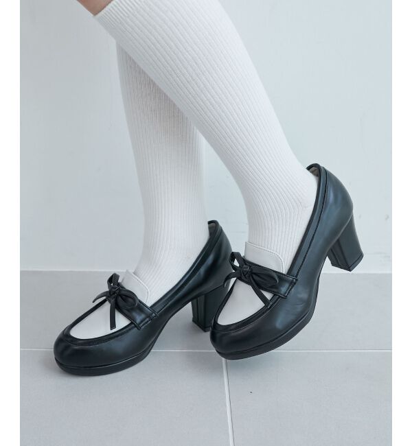  「リボンヒールローファー」|ローファー|