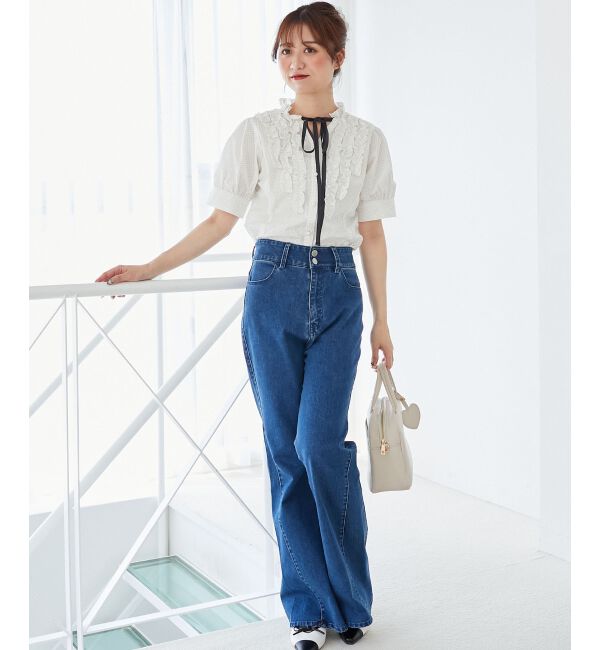  「リボンフリルブラウス」|シャツ・ブラウス|