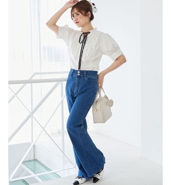  「リボンフリルブラウス」|シャツ・ブラウス|