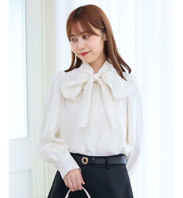  「バリエボウタイブラウス」|シャツ・ブラウス|