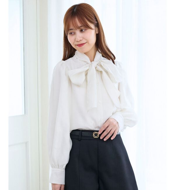  「バリエボウタイブラウス」|シャツ・ブラウス|