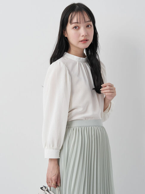 earth music&ecology「Checkドビーブラウス」|シャツ・ブラウス|