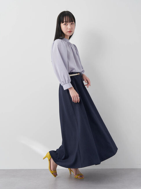 earth music&ecology「Checkドビーブラウス」|シャツ・ブラウス|