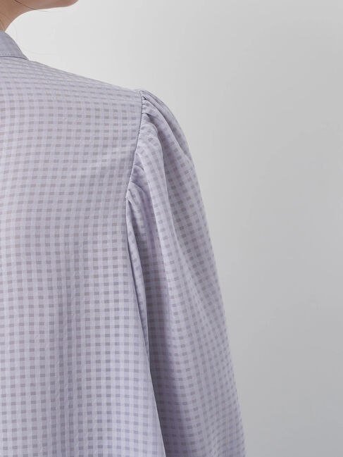 earth music&ecology「Checkドビーブラウス」|シャツ・ブラウス|