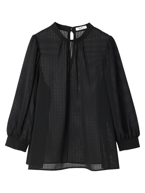 earth music&ecology「Checkドビーブラウス」|シャツ・ブラウス|