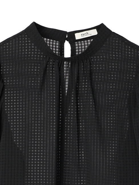 earth music&ecology「Checkドビーブラウス」|シャツ・ブラウス|