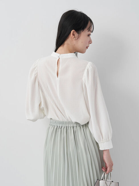 earth music&ecology「Checkドビーブラウス」|シャツ・ブラウス|