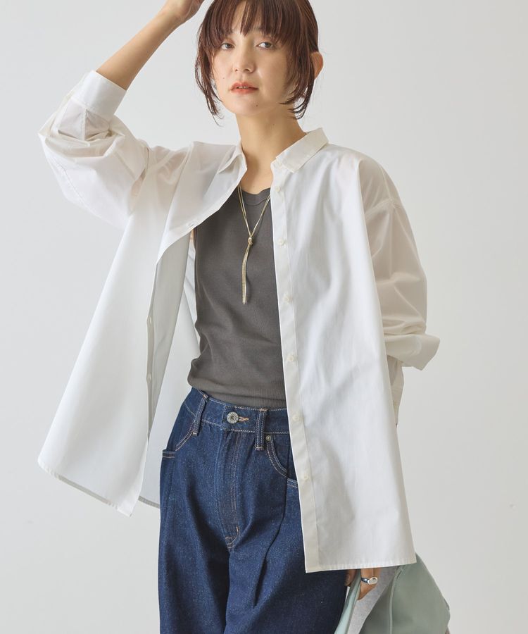 AMERICAN HOLIC「【マルチ機能】ベーシックシャツ」|シャツ・ブラウス|Off White