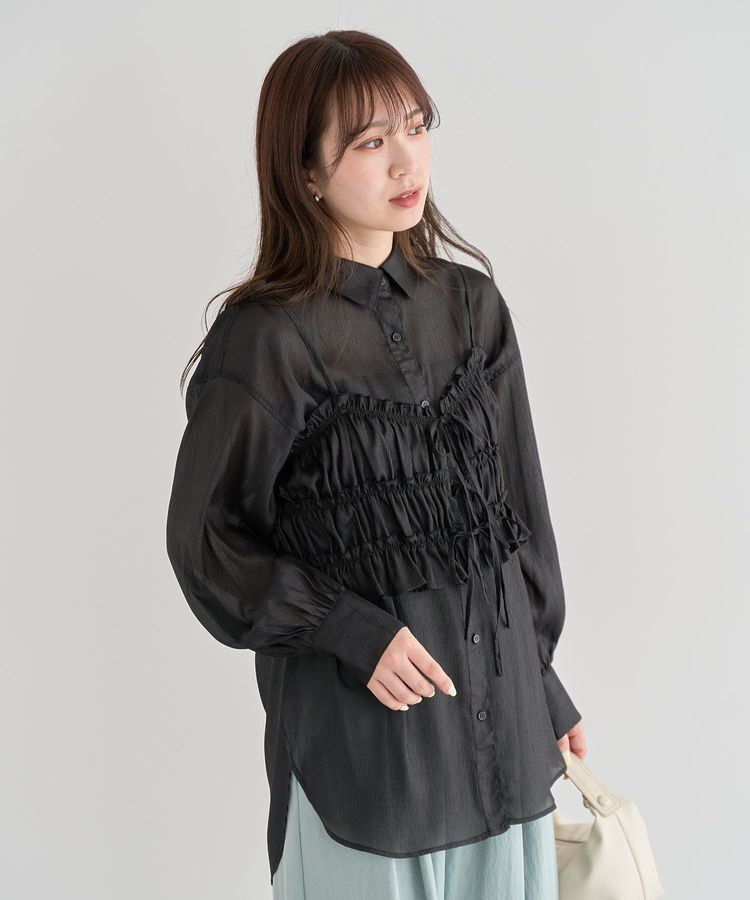 Green Parks「・ELENCARE DUE シアービスチェ付シャツ」|シャツ・ブラウス|