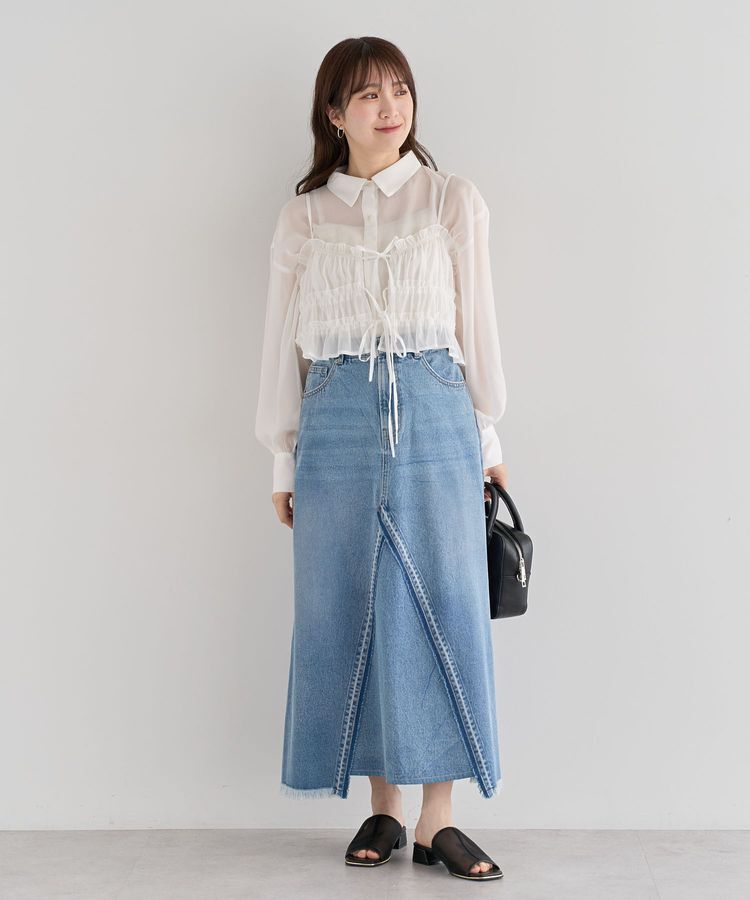 Green Parks「・ELENCARE DUE シアービスチェ付シャツ」|シャツ・ブラウス|