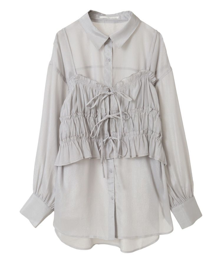 Green Parks「・ELENCARE DUE シアービスチェ付シャツ」|シャツ・ブラウス|