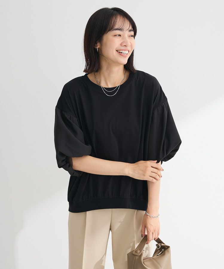 Green Parks「袖バルーンドッキングプルオーバー」|Tシャツ・カットソー|