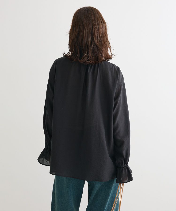 Green Parks「フリルカラーリボンブラウス」|シャツ・ブラウス|